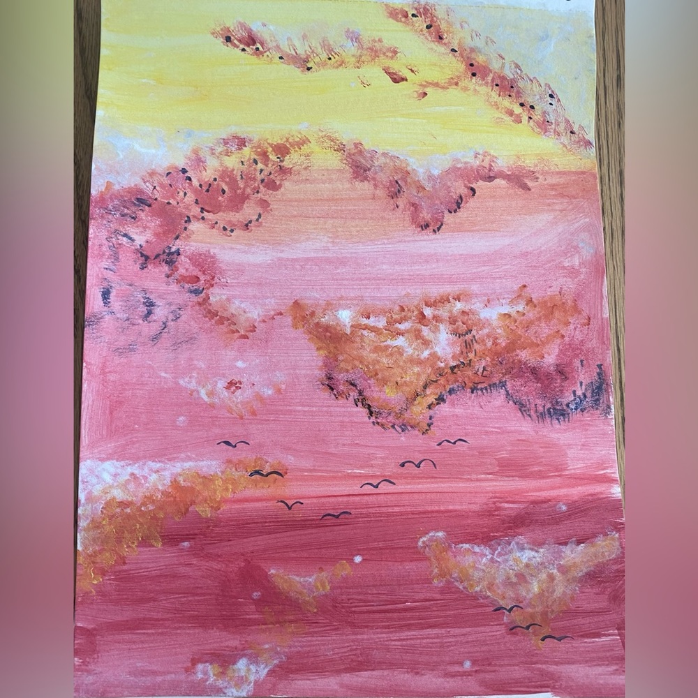 Colorful sky painting